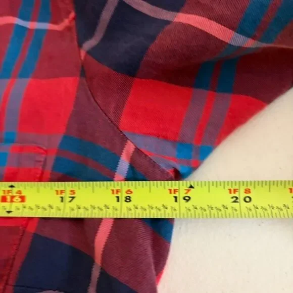 J Crew Shirt Women's Small Plaid Perfect Fit Button Up Casual Long Sleeve - Picture 7 of 7